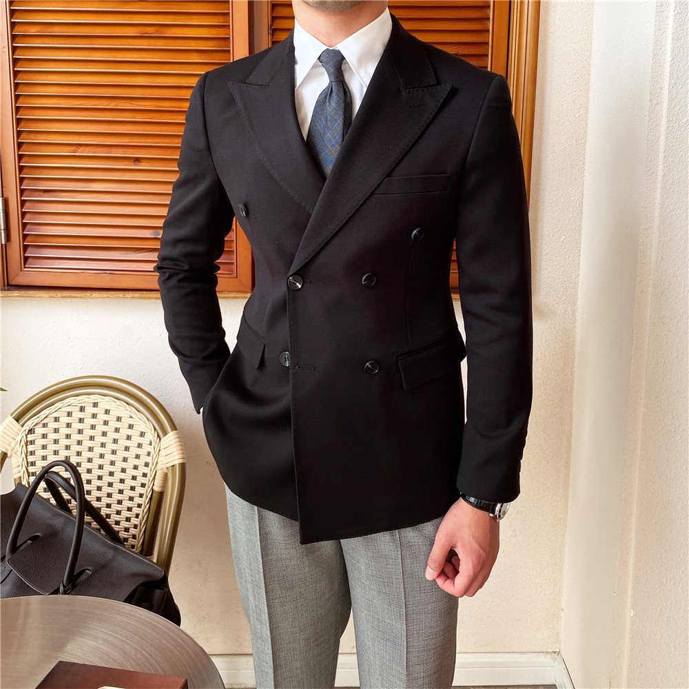 Men's Double Breasted Suit Daily Slim Fit