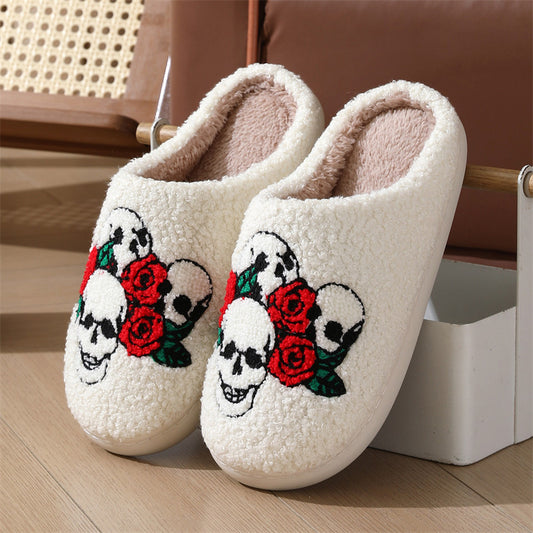 Halloween Slippers Winter Warm Indoor Floor Bedroom